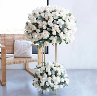 Arreglo grandioso en blanco