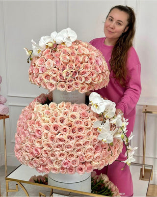 Rosas rosadas de lujo