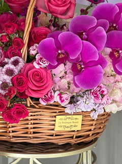
                    
                      flowers in the basket
                    
                  