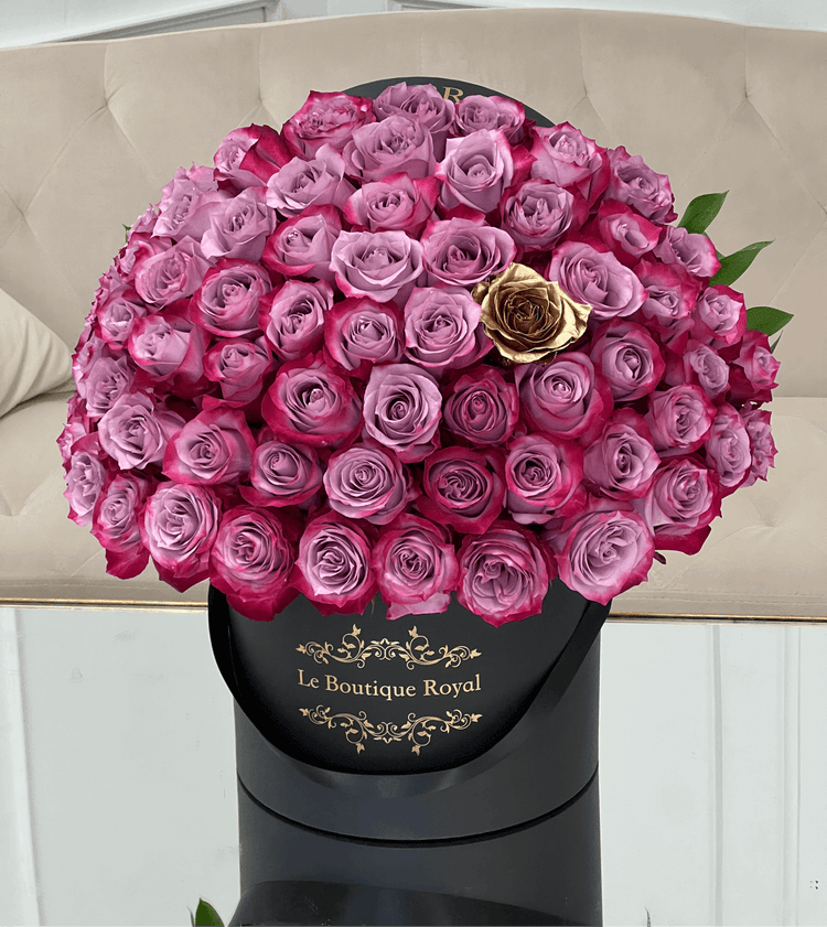 Purple Luxury Flower Arrangement | Le Boutique Royal