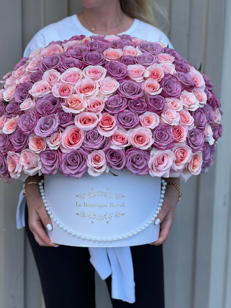 Rosa Y Morado 100 Rosas