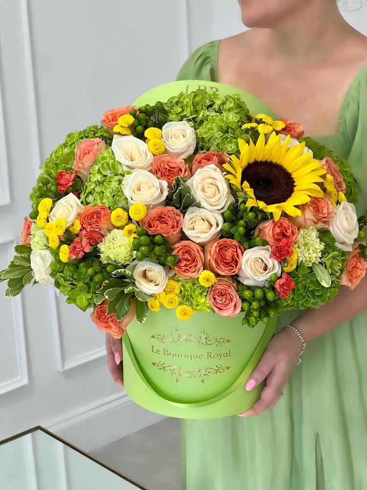 bright green flowers