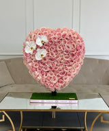 heart made of roses