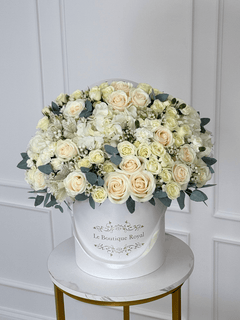 
                    
                      Elegant White Mix With Hydrangeas – Luxury Flower Arrangement Miami | Le Boutique Royal
                    
                  