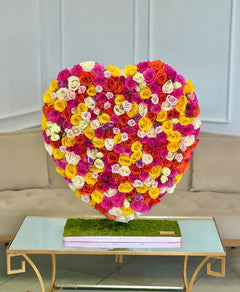 
                    
                      Rosas en forma de corazón
                    
                  