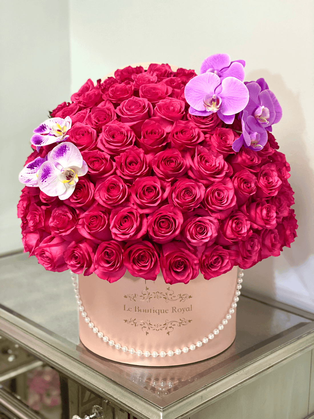 Rosas de color rosa fuerte