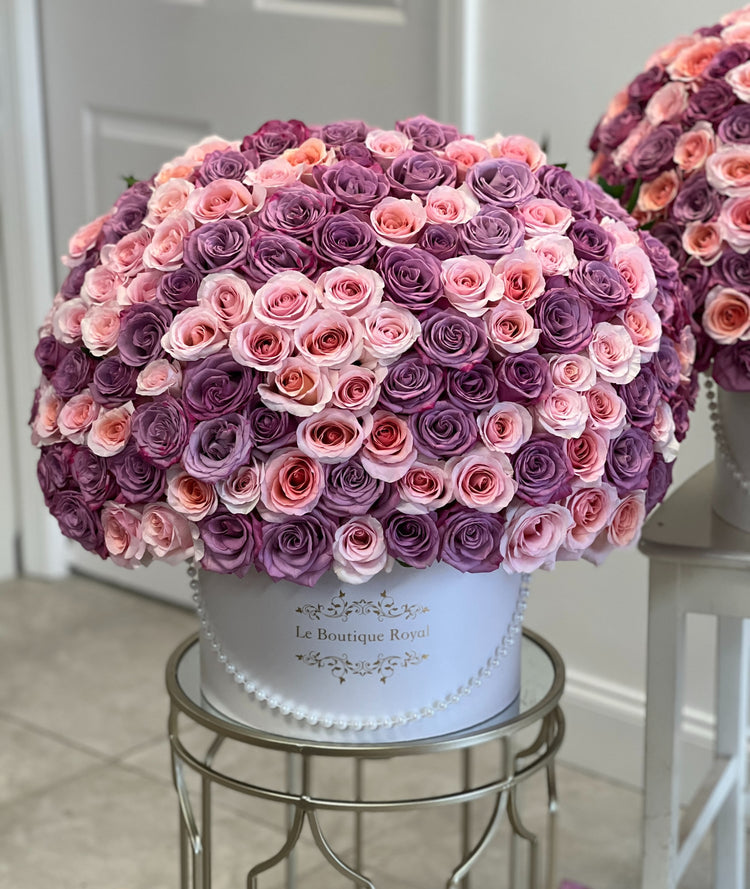 Rosa Y Morado 100 Rosas