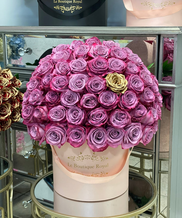 Purple Luxury Flower Arrangement | Le Boutique Royal