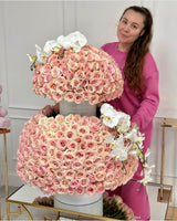 luxury pink roses