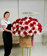 Large basket of premium flowers by Le Boutique Royal