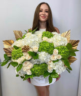 Gold and Green Luxury Flower Mix