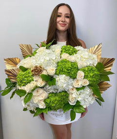 
                    
                      Gold and Green Luxury Flower Mix
                    
                  