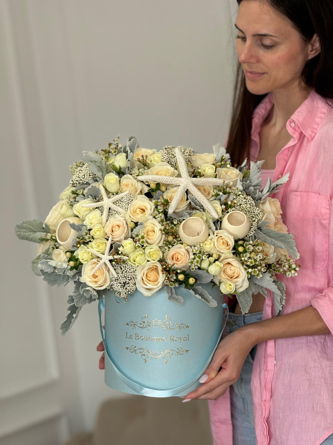 Mezcla única de flores con diseño de Miami