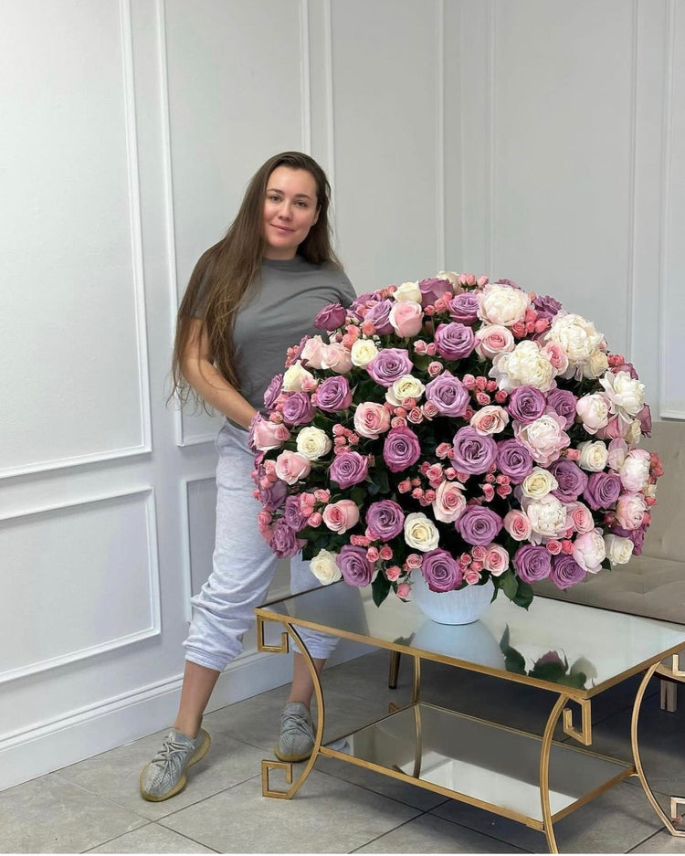 roses and a girl