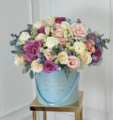 Blue Mix of Flowers – Luxury Flower Arrangement Miami | Le Bou