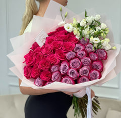 
                    
                      Luxury Hand-Tied Bouquet of Fresh Roses and Seasonal Flowers | Le Boutique Royal
                    
                  