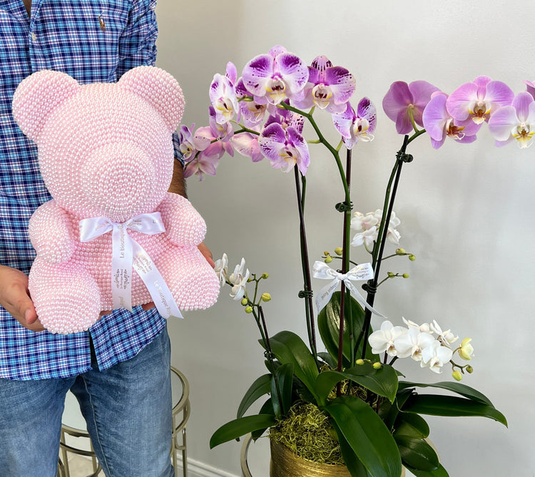 Oso de peluche perla