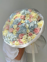 Hortensias y rosas premium