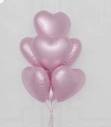 Le Boutique Royal ramo de globos rosas en forma de corazón