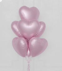 Le Boutique Royal ramo de globos rosas en forma de corazón