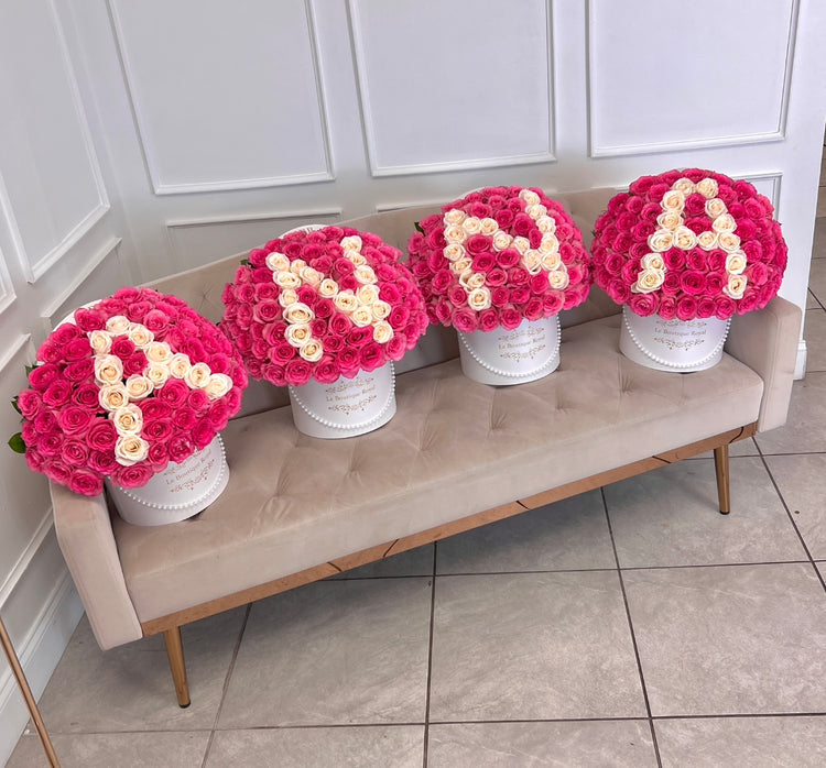 Letras de flores