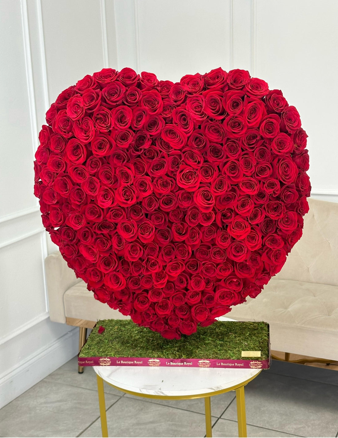 Luxury Red Rose Heart