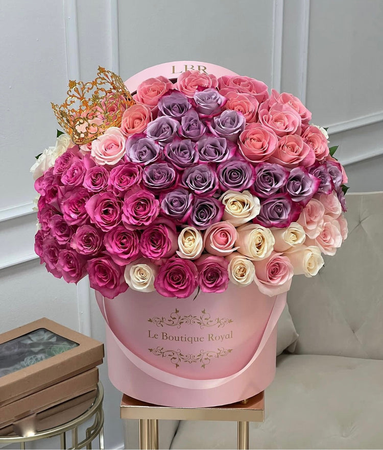 Flores con corona de princesa