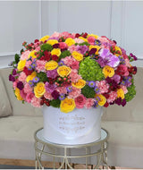 Colorful rainbow Flowers