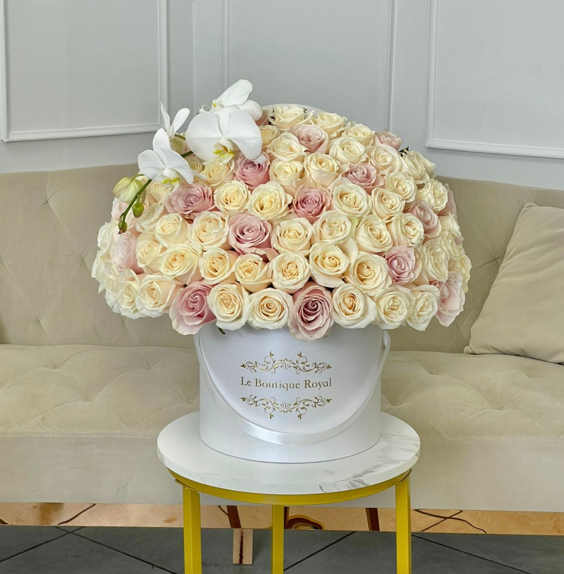 Pastel Color Flowers with Orchids