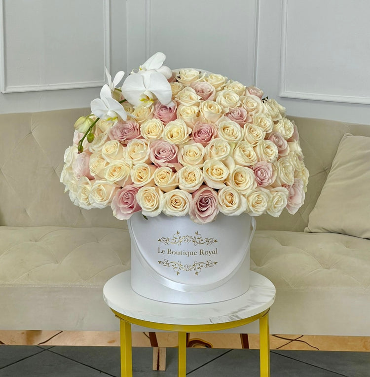Pastel Color Flowers with Orchids