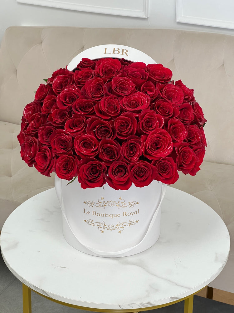 75 rosas rojas para entrega el mismo día en Miami